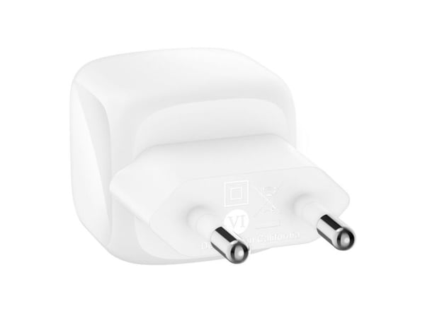 Belkin BoostCharge - Strømadapter - kompakt - 30 watt - Power Delivery 3.1 (USB-C) - på kabel: USB-C - med USB-C-kabel (1m)