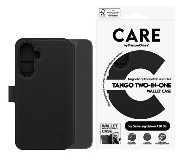 PanzerGlass Tango Two-in-One, Tegnebogsetui, Samsung, Galaxy A36 5G, 17 cm (6.7"), Lajittelu