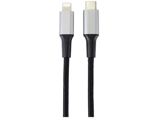 Renkforce RF-4995188, 2 m, Lightning, USB C, Hankjønn, Hankjønn, Sort