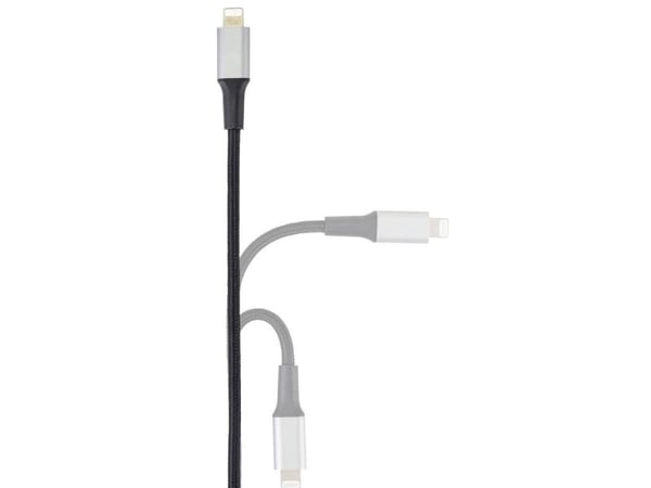 Renkforce RF-4995188, 2 m, Lightning, USB C, Hankjønn, Hankjønn, Sort