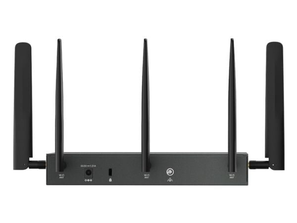 TP-Link Omada ER706WP-4G, Dobbelbånd (2.4 GHz / 5 GHz), Ethernet/bredbåndsforbindelse, 4G, Svart, Skrivebord/stolperuter