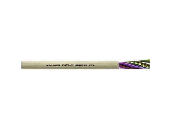 Lapp ohjauskaapeli 2 x 0,50 mm² suojaamaton kuparilanka paljas harmaa (0028502/100)