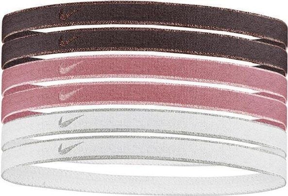 Nike hårbånd Nike Swoosh Sport 6 stk. krem/brun N1002008125OS
