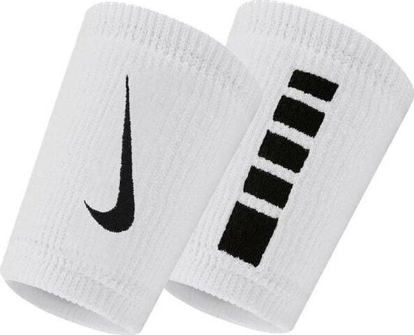 Nike Elite Doublewide-rannekkeet 2 kpl valkoinen-sortti N1006700101OS