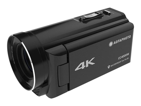 AgfaPhoto Realimove CC4000W - Videoopptaker - 4K - 24.0 MP - flashkort - under vannet inntil 5 m - svart