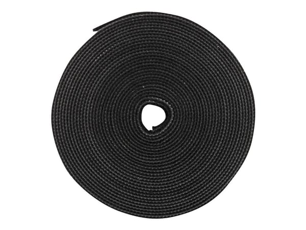 Deltaco Tarranauha, 10mm, musta, 5m, Musta