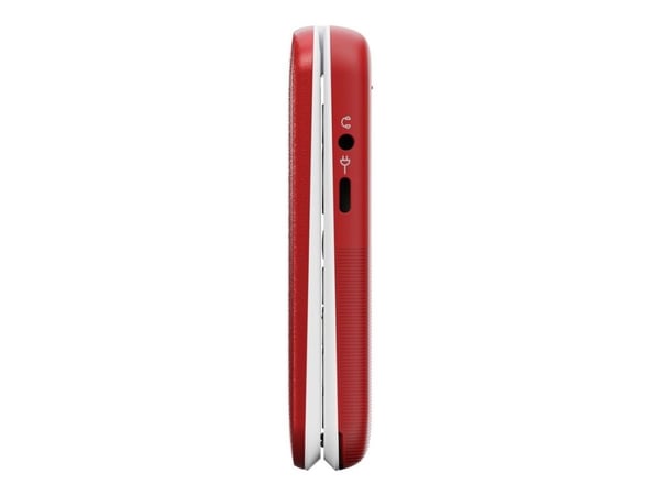 Doro Leva L20, Simpukka, Yksittäinen SIM, 7,11 cm (2.8"), 2 MP, 1150 mAh, Punainen, Valkoinen