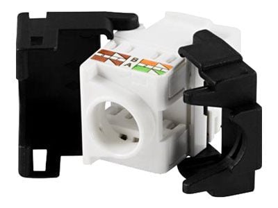 Deltaco MD-102, RJ-45, Musta, Valkoinen