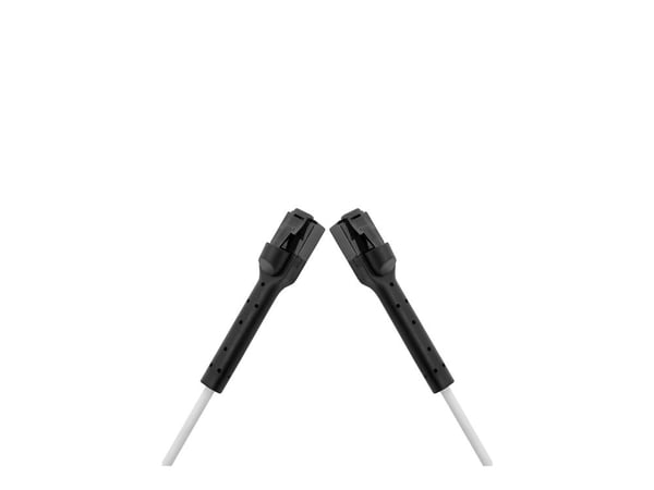 Deltaco 1902632, 1 m, Cat6a, U/UTP (UTP), RJ-45, RJ-45, Hvit