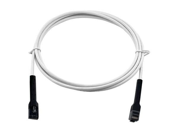 DELTACO Flex-Boot - Patch-kabel - RJ-45 (hane) till RJ-45 (hane) - 2 m - UTP - CAT 6a - halogenfri, hakfri, tvinnad - vit
