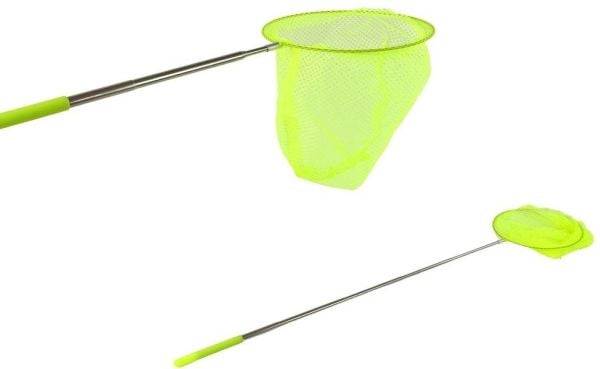 LeanToys Sommerfuglenett Insekter Sammenleggbart teleskopisk 85 cm gul