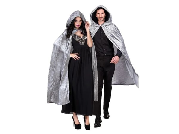 Boland 71005, Kostymekappe, Voksen, Alle kjønn, Polyester, Grå, 1700 mm