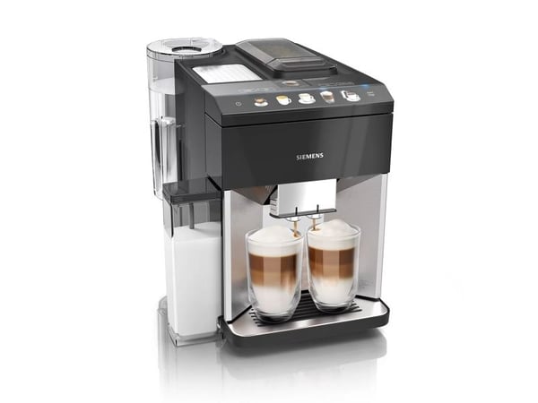 Siemens EQ.500 TQ507R03, Espressomaskin, 1,7 l, Kaffe bønner, Malt kaffe, Innebygd kaffekvern, Sort, Rustfritt stål
