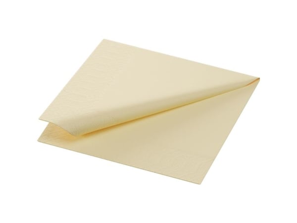 Duni - Servett - Storlek 24 x 24 cm - engångsvara - kräm (paket om 250)