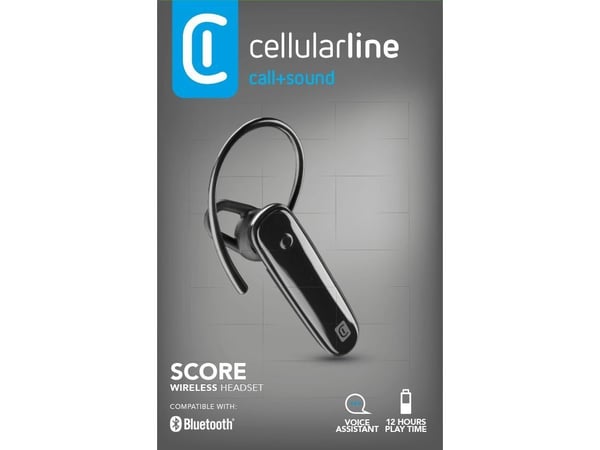 Cellularline 8018080440472, Langaton, Puhelut/Musiikki, 54 g, Kuulokkeet, musta