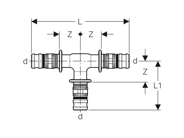 Geberit 627.310.00.5, Slangekontakt