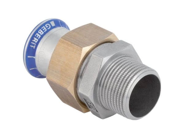 Geberit 35335, Slangekontakt, Rustfritt stål