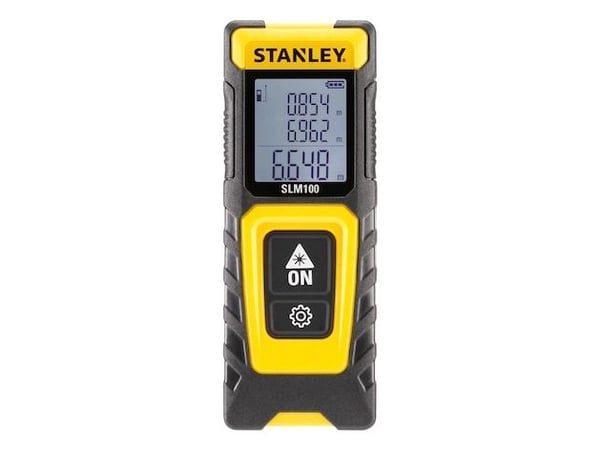 Stanley STHT77100-0, Laseravstandsmåler, Sort, Gult, Digitalt, LCD, IP40, 30 m