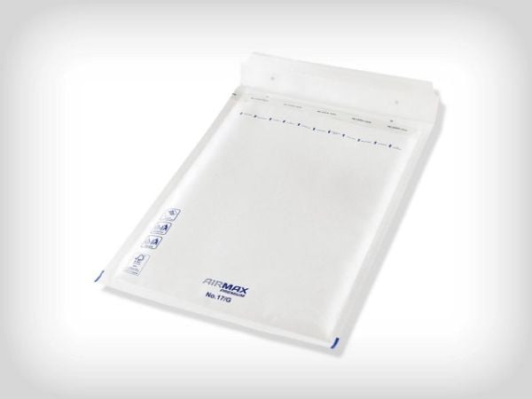 Boblepose, 17/G, 250 x 350 mm indre dim: 340 x 230 mm, Kort side åben peel&seel, Skræl og forsegl, h