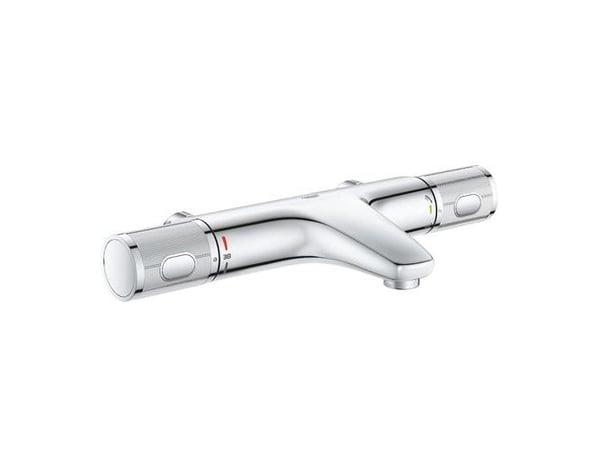 GROHE Grohtherm 1000 Performance, Krom, Metall, Vegg, Roterende ventiler, Dobbel, 1/2