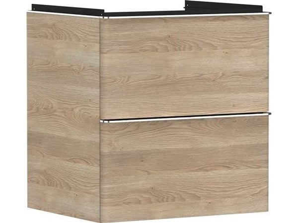hansGrohe Xelu Q vaskeskab 580/475 2sk, naturlig eg