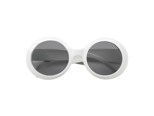 Boland 8712026025135, Fancy dress glasses, Adult, Female, Indoor/outdoor, Acrylic, Polystyrene, White
