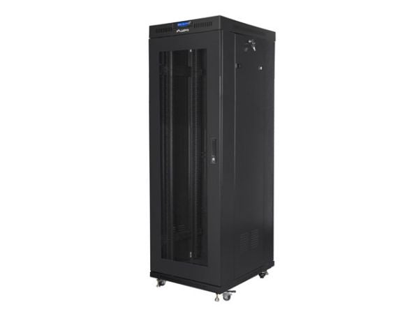 Lanberg - Rack skap - med display, 4 kjølevifter - svart, RAL 9004 - 37U - 19"