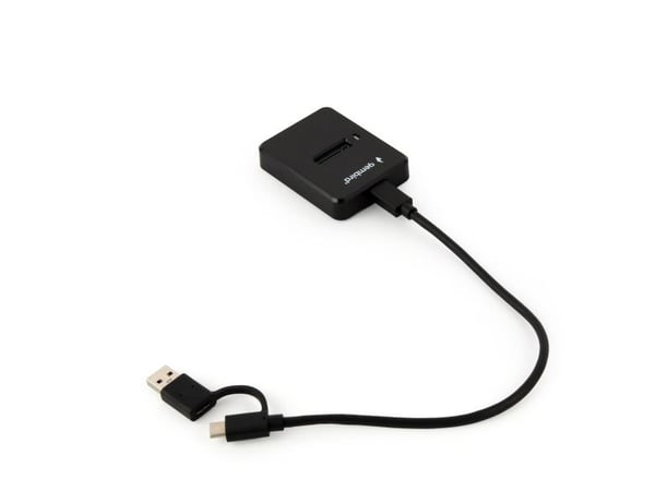 Gembird DD-U3M2 - SSD-dokkestasjon - M.2 - M.2 Card (PCIe NVMe & SATA) - USB 3.2 (Gen 2) - svart