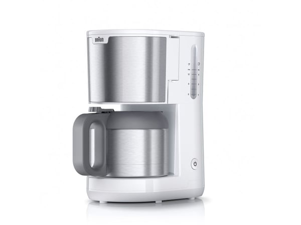 Braun IDCollection KF1505 WH, Suodatinkahvinkeitin, 1,2 L, Jauhettu kahvi, 1000 W, Valkoinen