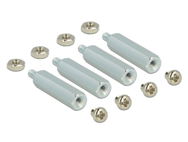 DeLOCK 62648, Micro-USB, mSATA, Musta, Punainen, 6 Gbit/s, 65 mm, 56 mm