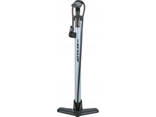 Dunlop PUMPE verkstedssykkelpumpe 140 PSI (9,6BAR) grå