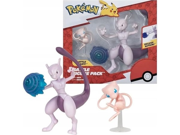 Pokemon figur set 2 pk Mewtwo och Mew