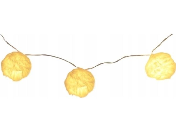 Julelys LAMPKI DRUCIKI NA BATERIE GIRLANDA 50MM LED varm hvit
