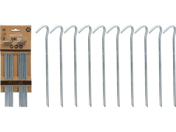 Redcliffs teltplugger 23 cm - sett á 10 stk - metall