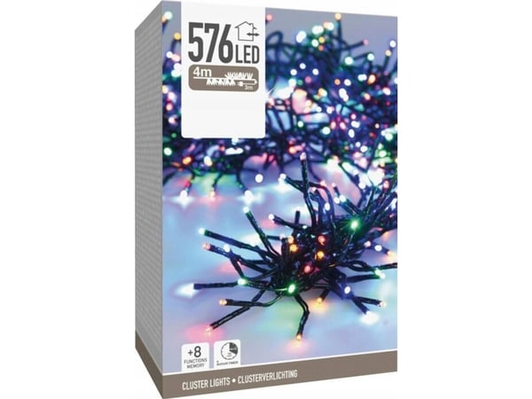 Julelys Koopman lyskjede 576 LED TIMER multicolor