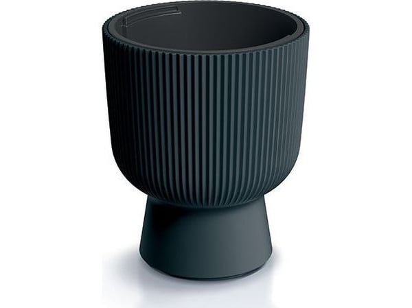 Antrasiittinen kukkaruukku, jossa on Milly-insertti Dbmig300-S433 Prosperplast