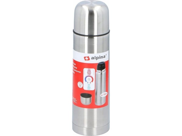 Alpina termos termisk reise 750 ml sølv