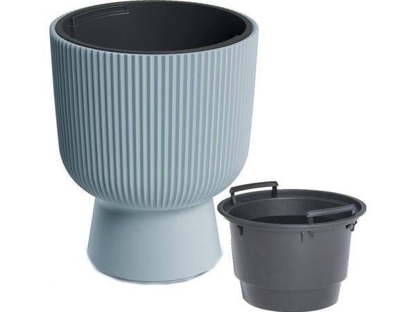 Prosperplast MILLY BLOMSTERKANTE PÅ BEN DIAMETER 30CM LYSGRÅ