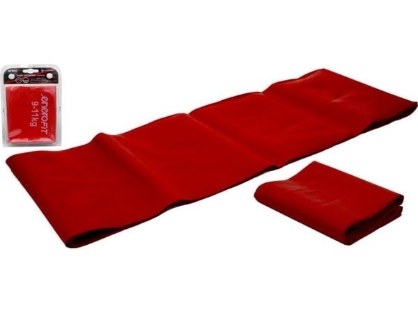 Dymo harjoitus kumi vastus bändi 200x15CM 0.30MM 9-11KG PUNAINEN