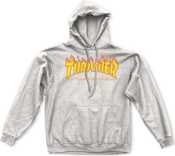 Thrasher genser for menn Thrasher Hood Flame Gre M