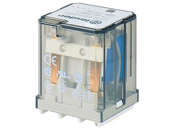 Finder 62.31.9.012.4800 Pistorele 12 V/DC 16 A 1 x pääkontakti 1 kpl 1 kpl