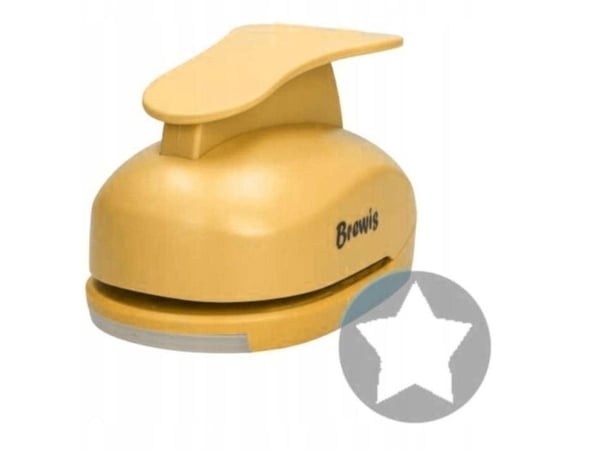 BREWIS dekorativ hullstans - stjerne 7,6 cm MIX