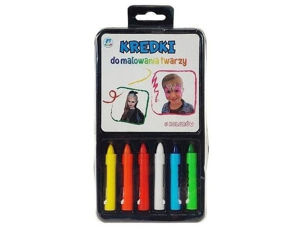 Ansiktsmålarcrayons 6 färger