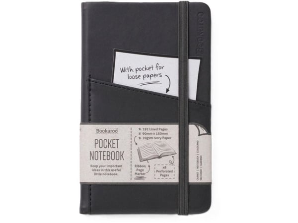 IF Bookaroo notatbok Journal Pocket A6 - svart