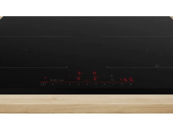 Bosch Serie | 6 PVQ631HC1E - Induksjonskomfyrtopp - 4 plater - Nisje - bredde: 56 cm - dybde: 49 cm - uten ramme, - fasett - svart