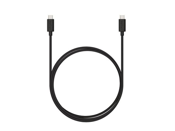 Veho - USB-kaapeli - USB-C (uros) - USB-C (uros) - 1 m - lataus ja synkronointi - musta