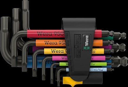 Wera 950/9 Hex-Plus Multicolour Imperial 3 kuusiokoloavainsarja