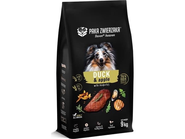 Paka Zwierzaka - Seventh heaven - And med eple (duck & apple) 9 kg