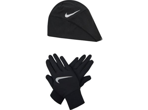 Nike Wmns Essential løpehatt-/hanskesett N1000595-082 svart str. XS/S