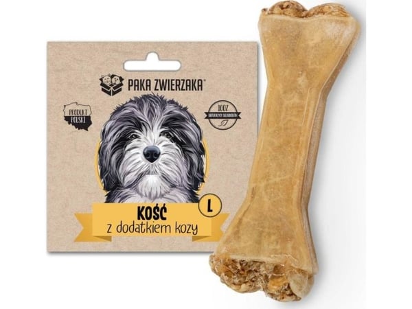 Paka Zwierzaka ben med geit-tilsetning, L – hundegodteri 70 g